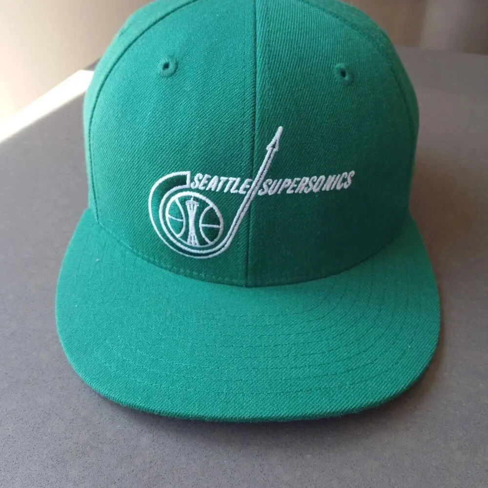 Seattle Supersonics Green Original Logo Mitchell & Ness 7 1/4 Cap Hat